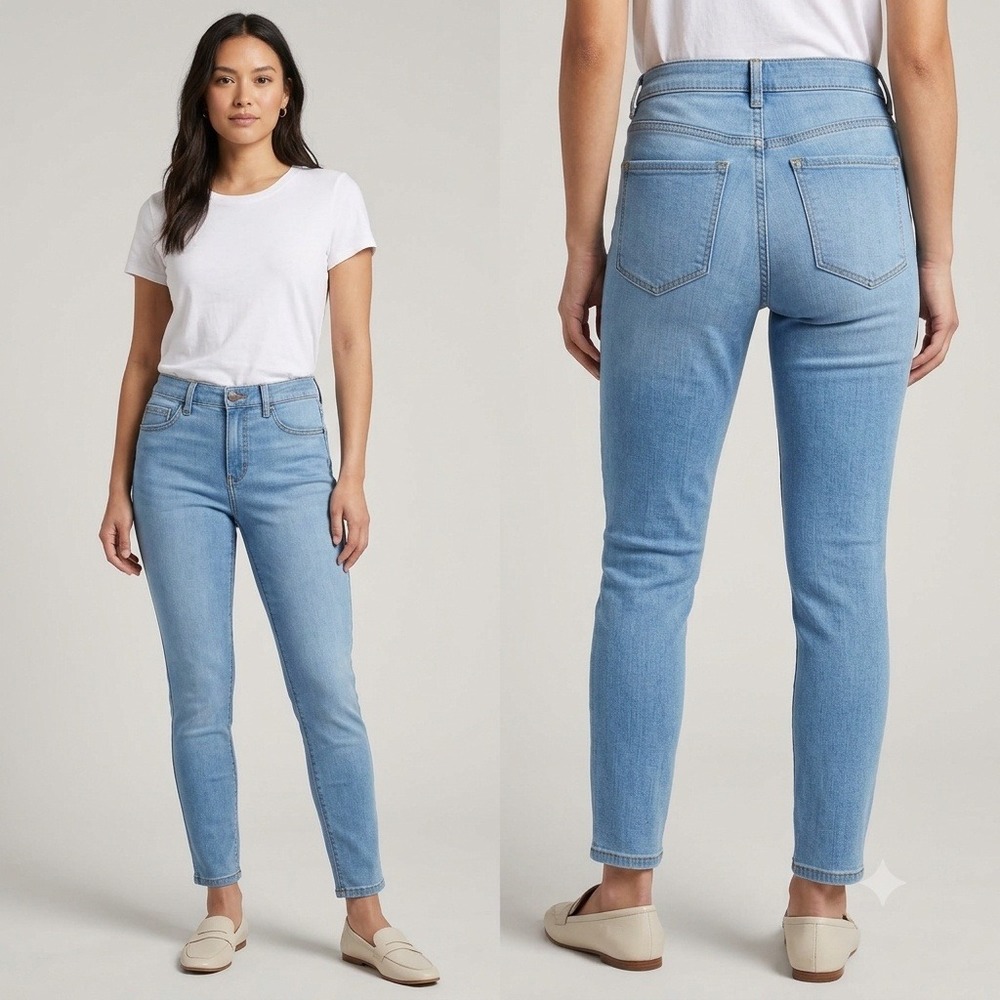 Banana Republic Legging Fit Jeans Womens 27/4 Petite Blue Super-Stretch Denim